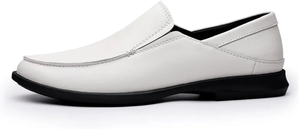 Лоферы кожаные Men’s Vegan Leather Loafers, белый DHFIRUFSHLO — фото 2