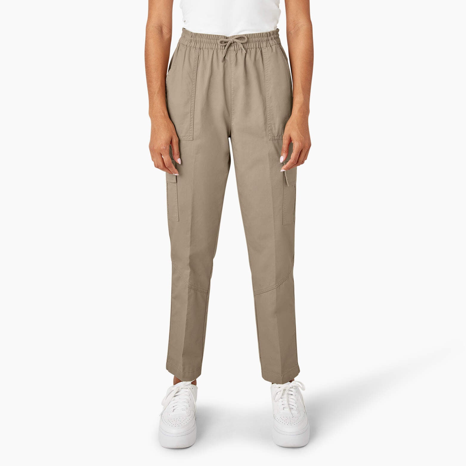 

Женские брюки-карго Dickies с завязками на шнурке, цвет desert sand (ds)