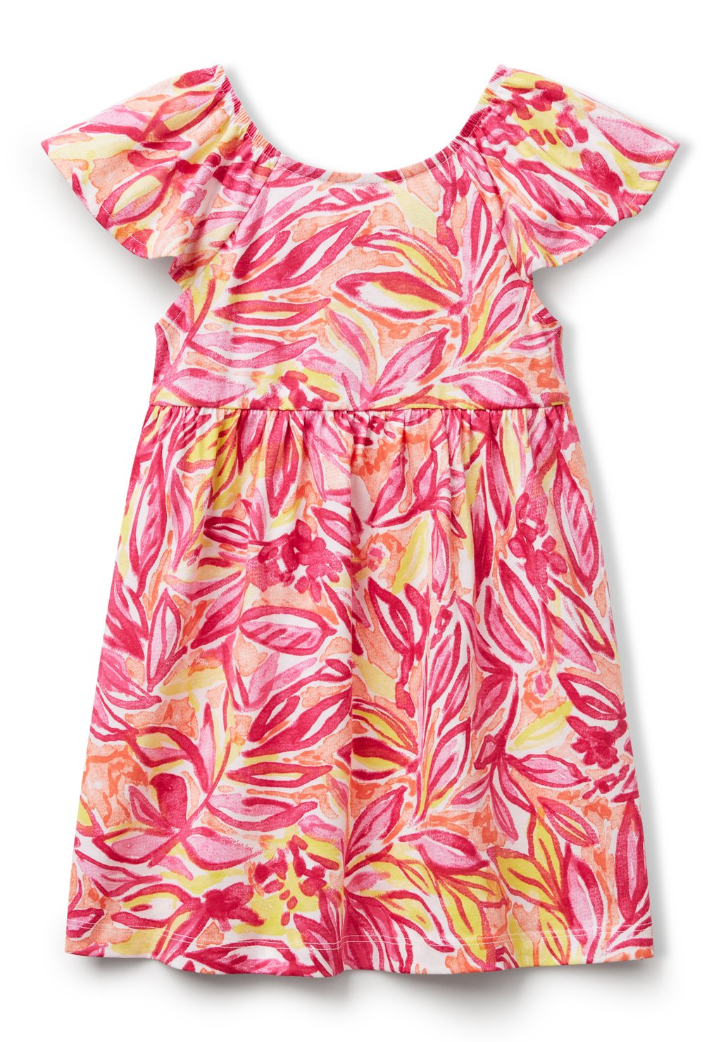 

Повседневное платье WITH TROPICAL United Colors of Benetton, темно-красный