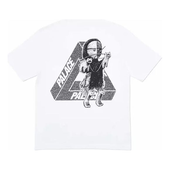 

Футболка PALACE U Figure Black Back Printing Short Sleeve Unisex White, белый