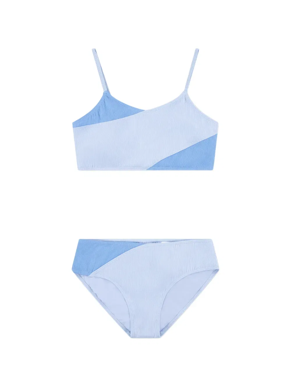 Бикини в рубчик с цветовыми блоками Abercrombie Fitch Kids, синий