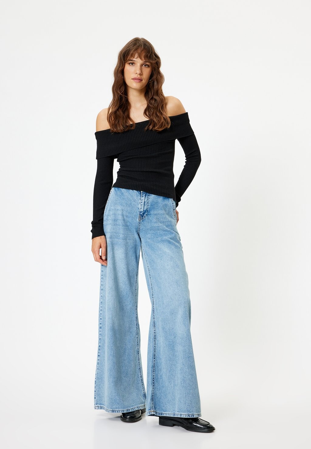 

Джемпер OFF SHOULDER Koton, черный