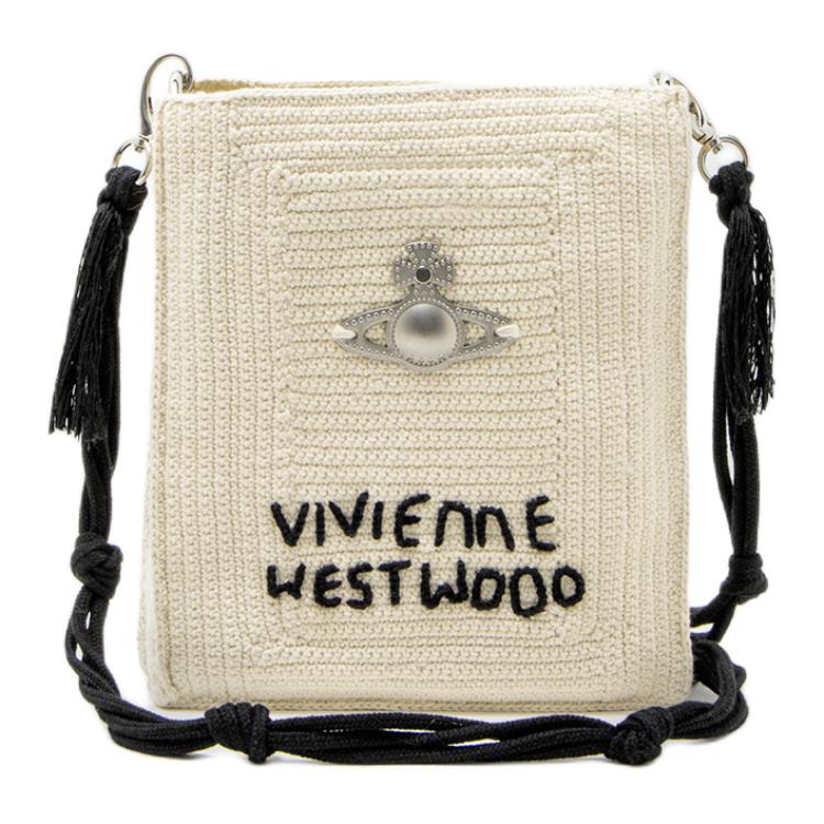 

Vivienne Westwood Сумка через плечо женская малая бежевая