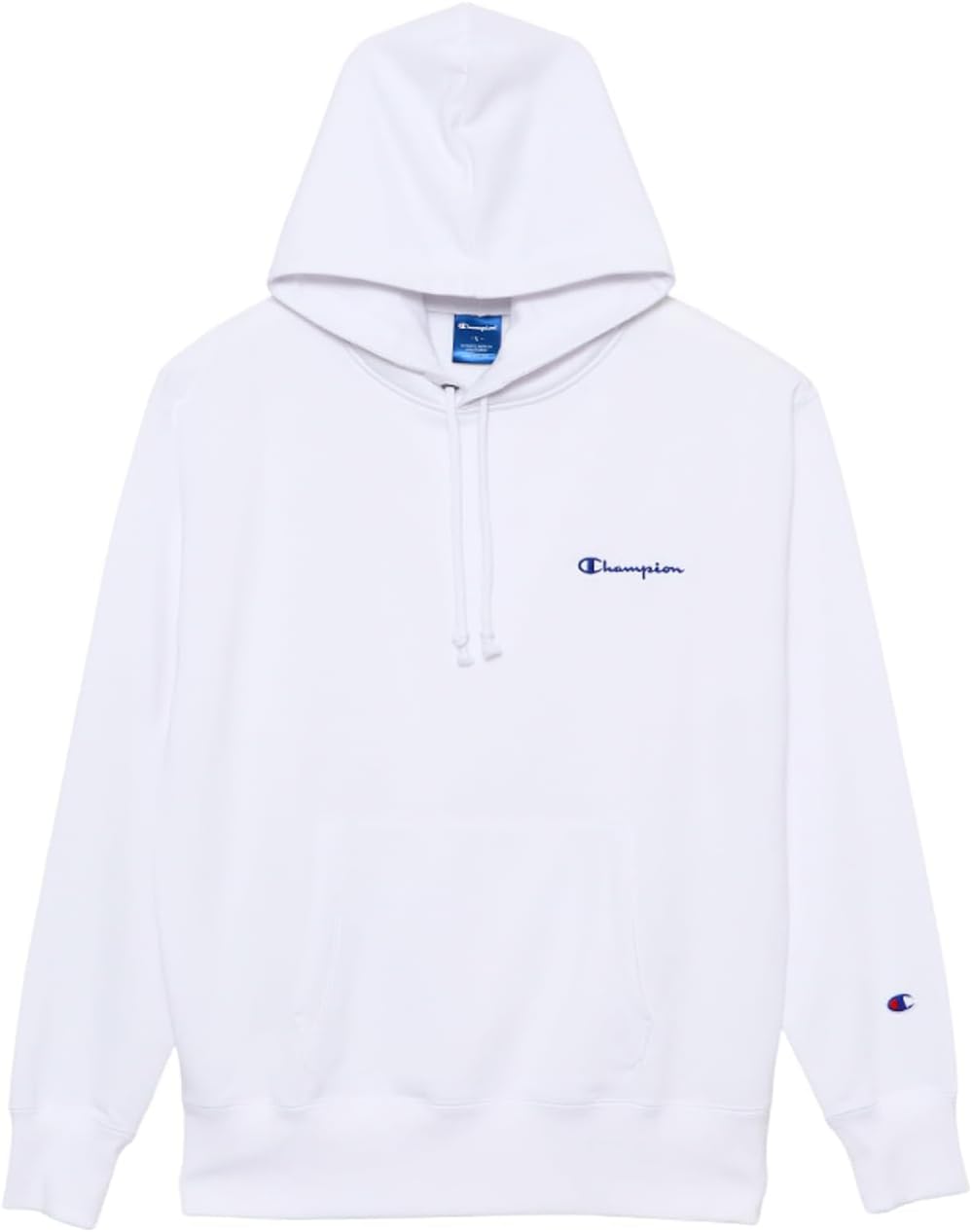 

Худи Champion C3-YS151Z, с длинным рукавом, флисовой подкладкой, вышивкой, логотипом, мужская спортивная толстовка, белый