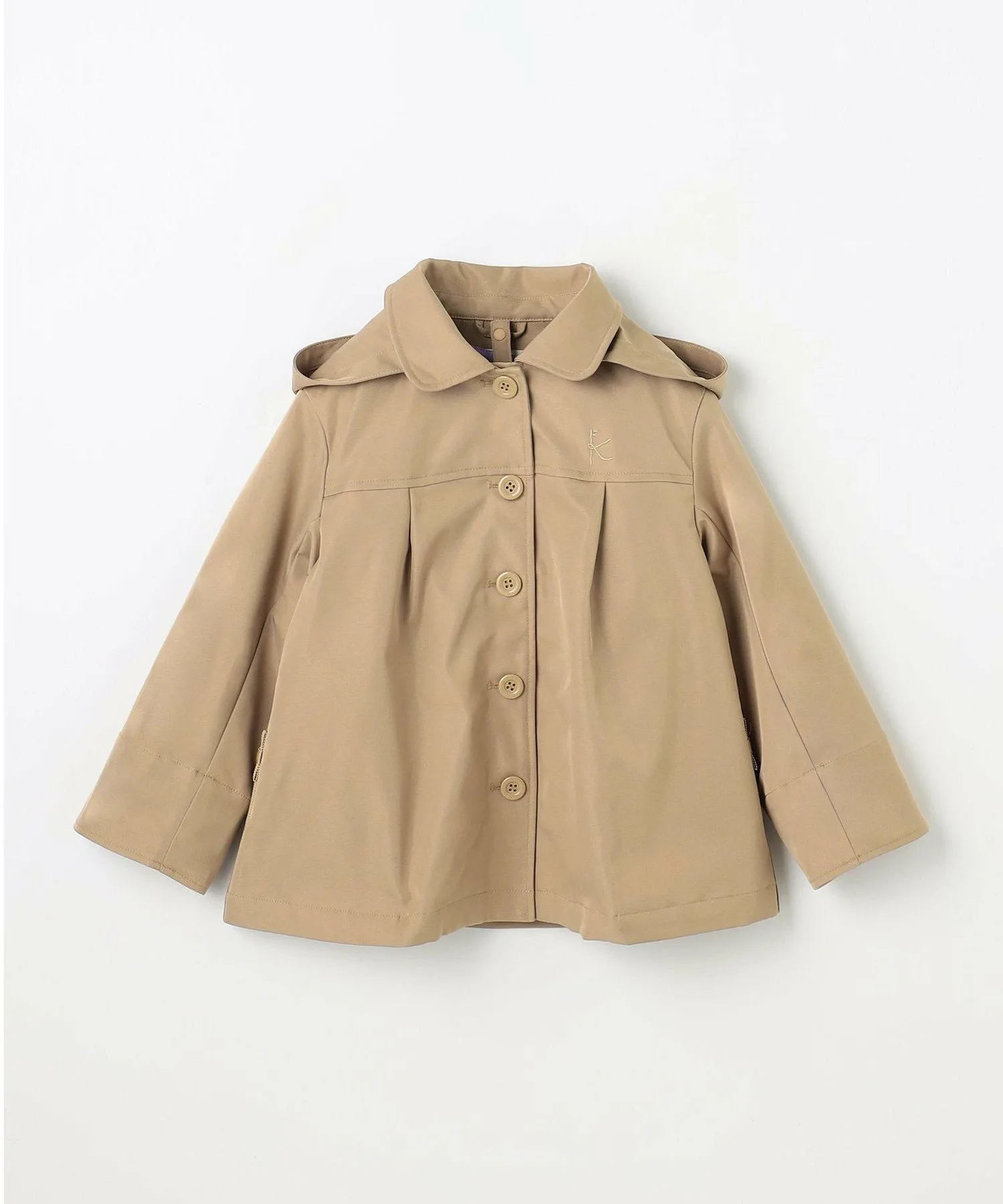 Куртка [110-140 см] Верхняя одежда, растягивающаяся на 3 части Kids Suite, Beige x Lavender [033] — фото 4