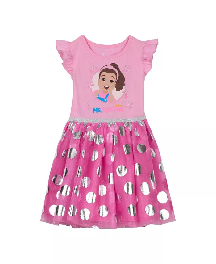 

Платье из тюля для девочек Toddler Ms. Rachel, розовый