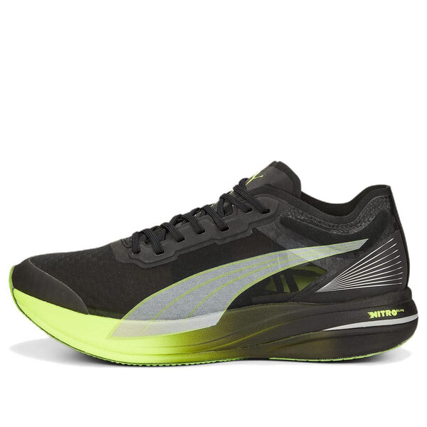 

Кроссовки deviate nitro elite carbon 'black green' Puma, черный