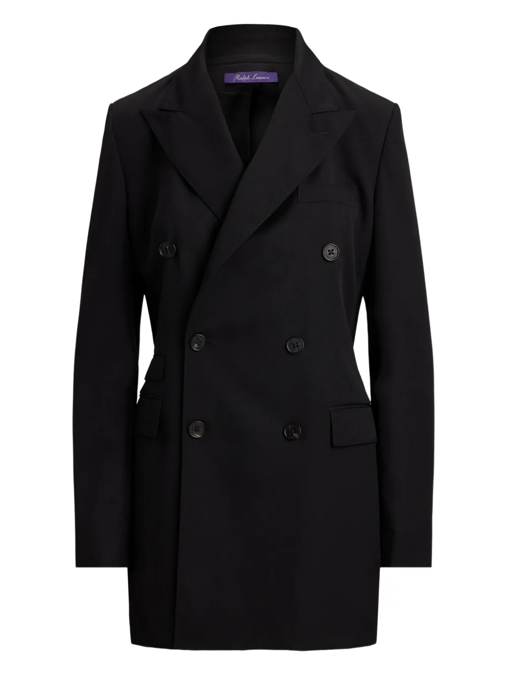 

Двубортный приталенный пиджак Ralph Lauren Collection, черный