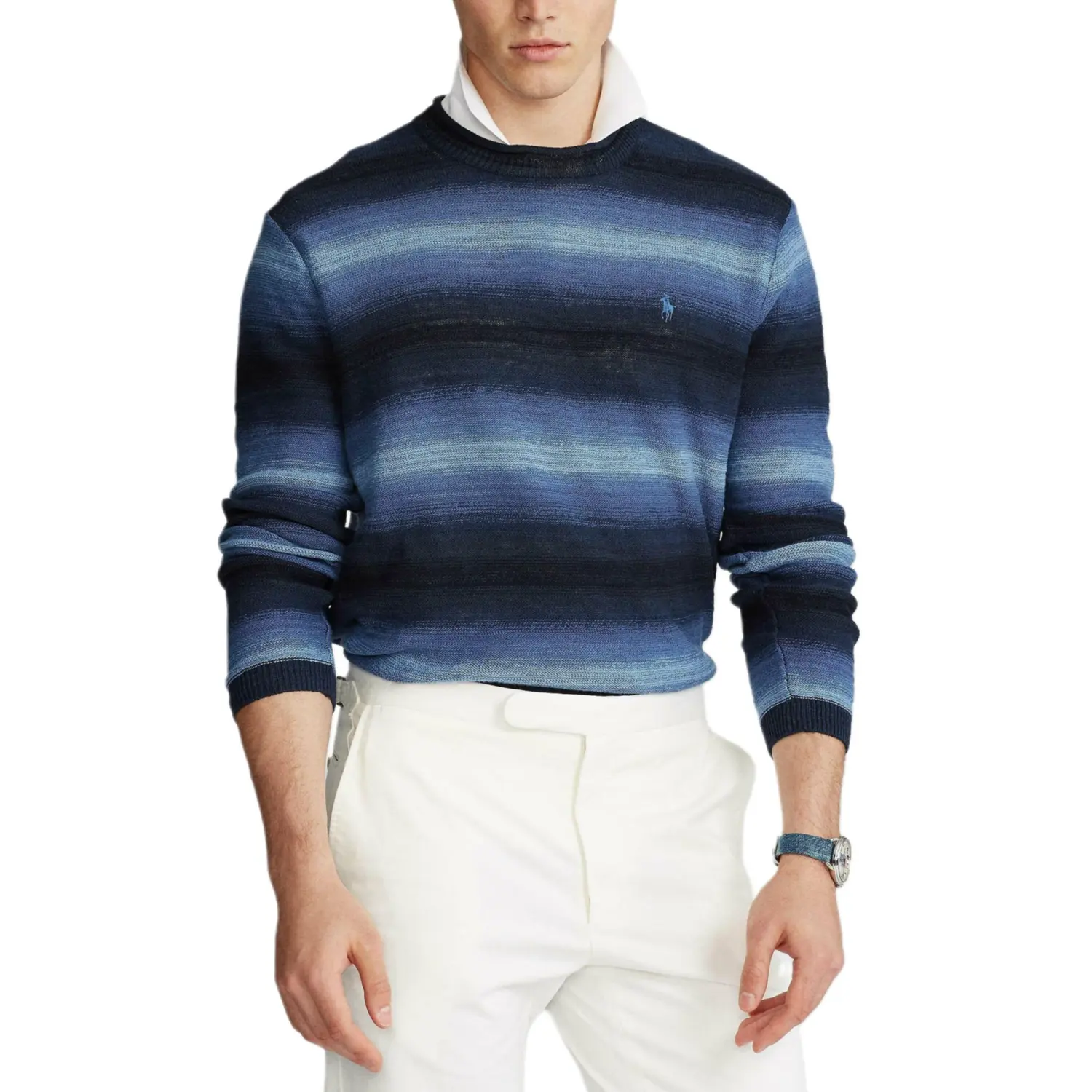 

Весна-Лето 2023 Трикотаж Мужская Синяя Футболка Polo Ralph Lauren