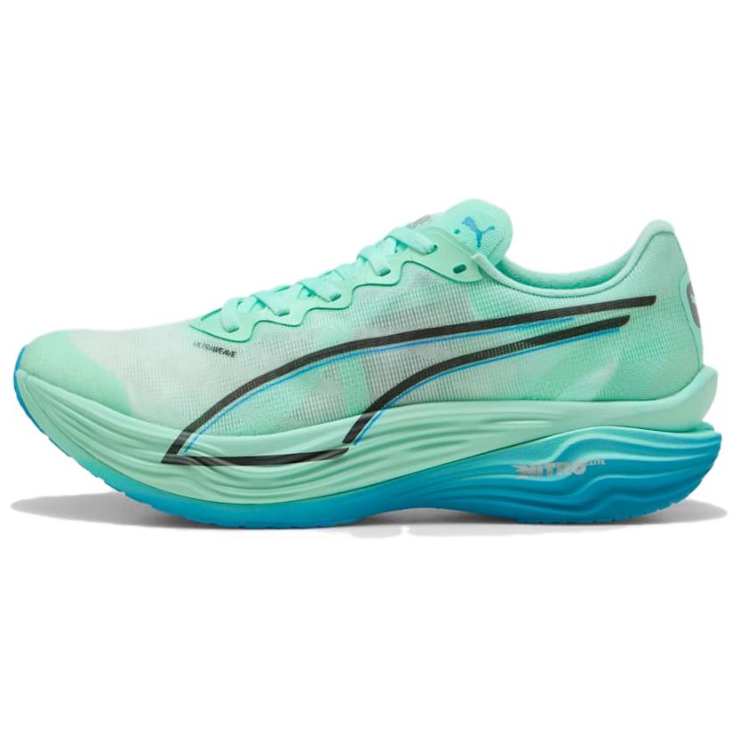 

PUMA Кроссовки Deviate NITRO Elite 3 с низким верхом, устойчивые к истиранию, мужские, зеленые