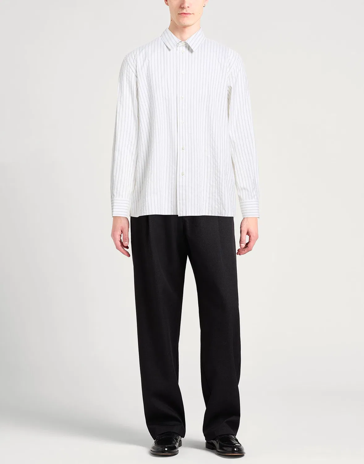 Рубашка из жаккарда SAINT LAURENT Ivory — фото 2