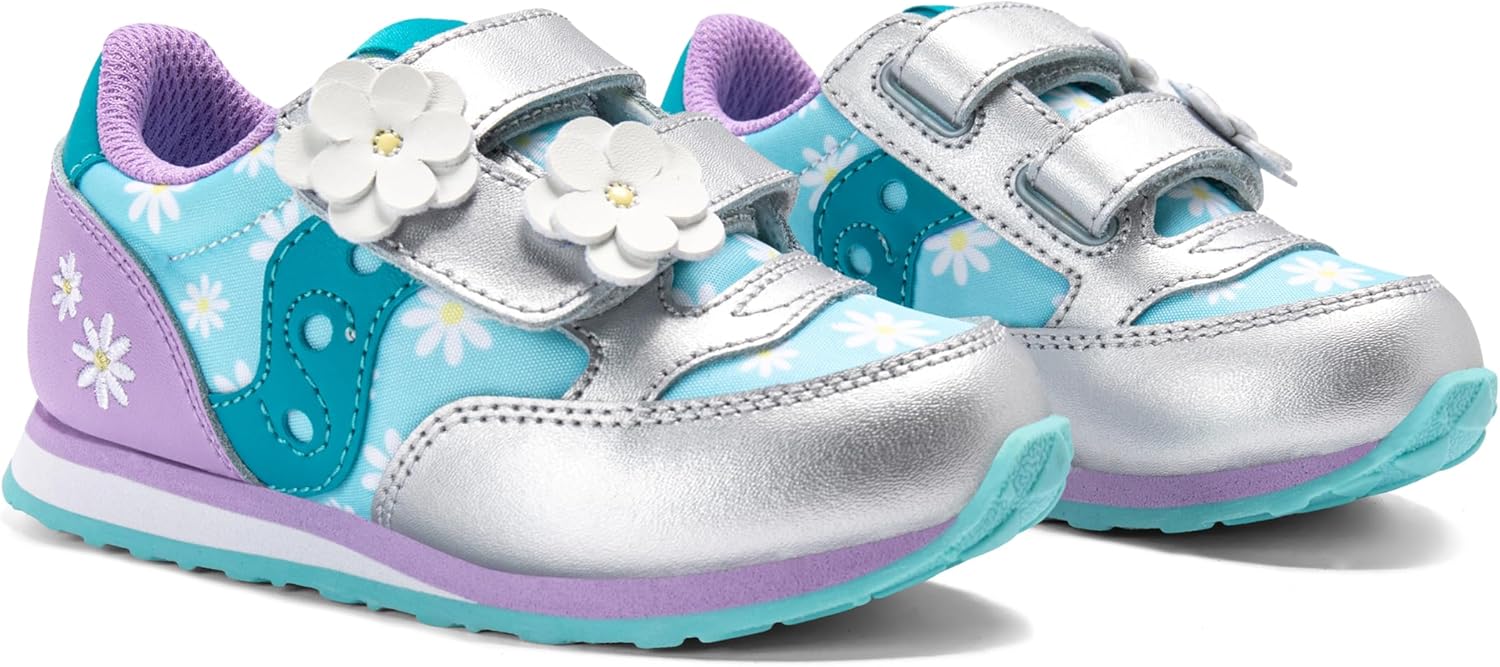 Детские кроссовки Saucony Baby Jazz на липучках, бирюзовый — фото 2