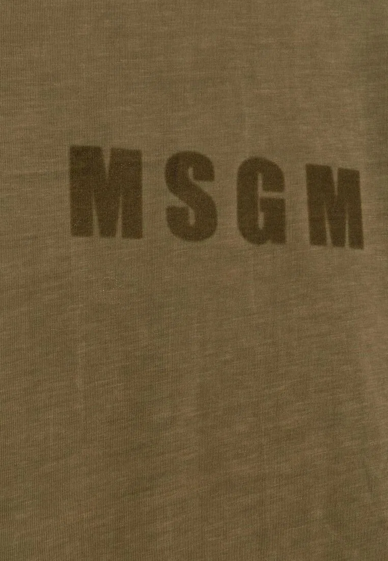 Футболка, хлопок, для детей Msgm, коричневый — фото 2