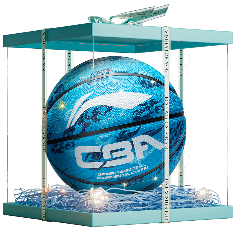 

LINING CBA Collection резиновый баскетбольный мяч blue размер 7 тренировочный unisex Китай