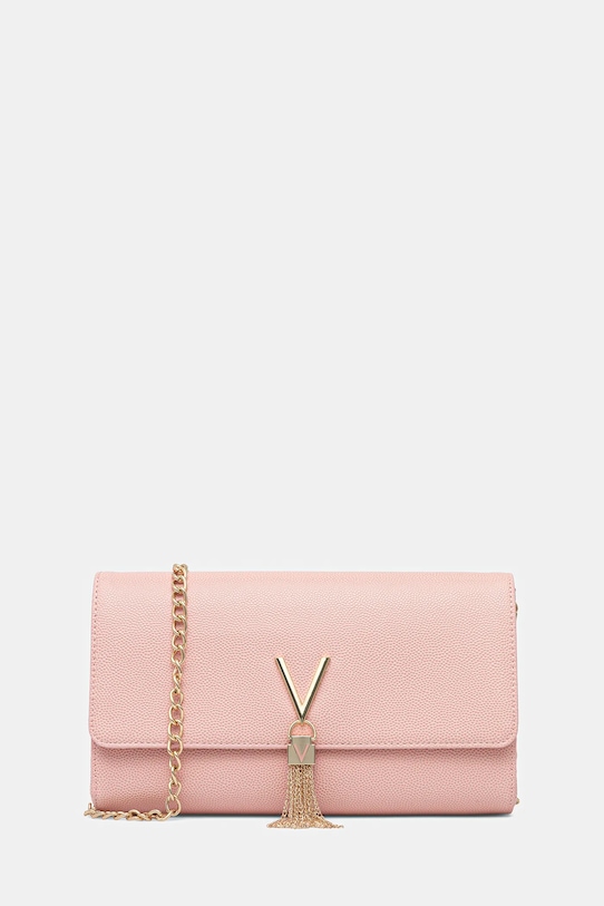 

Кожаный клатч Valentino Bags, розовый