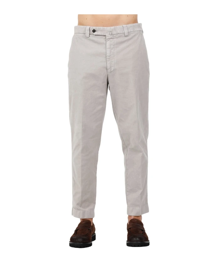 

Широкие облегающие брюки из эластичного бархата Berwick, серый