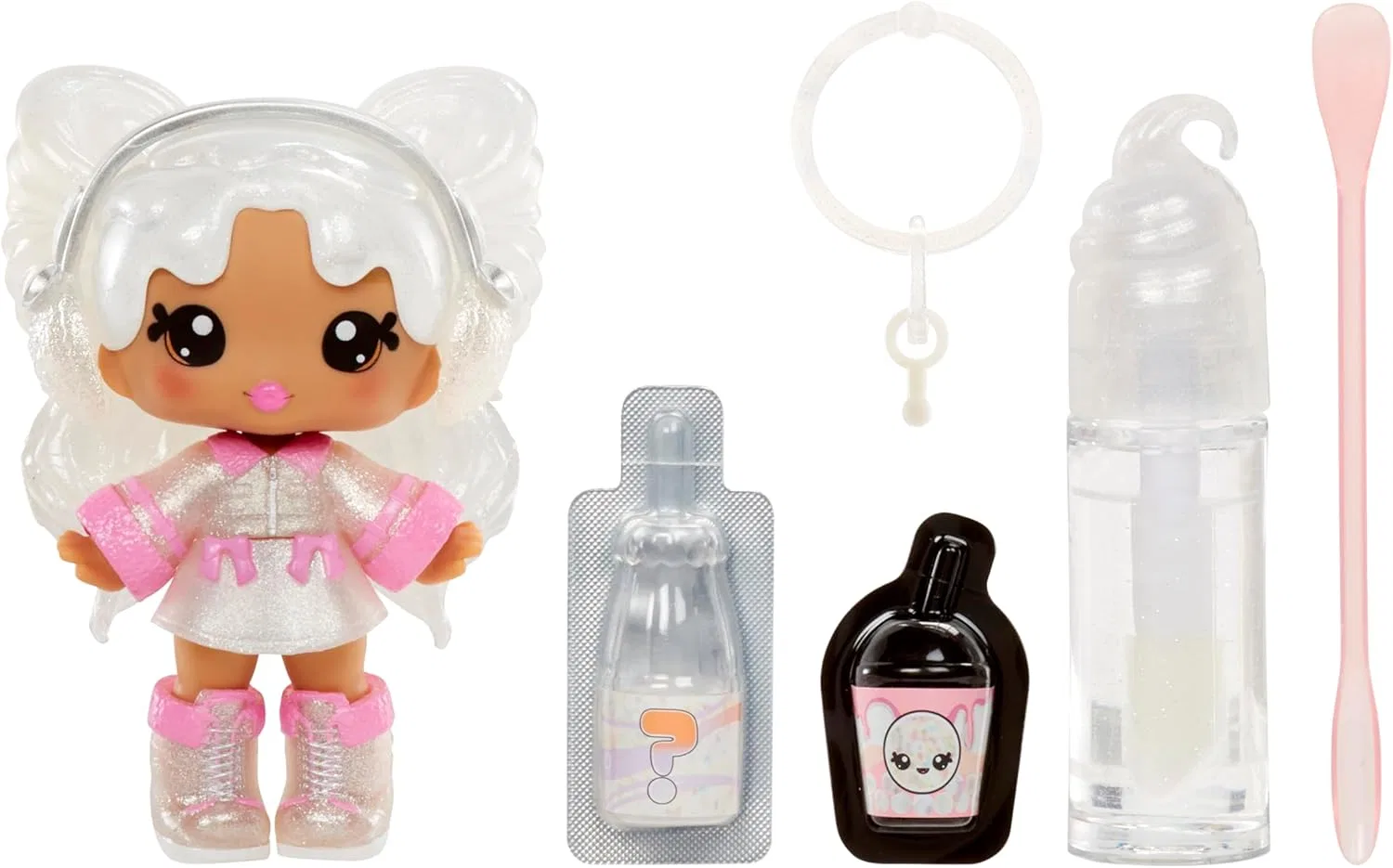 Кукла Yu ммiland Lip Gloss Doll Series 2 Mystery Chase 2 с набором для создания блеска для губ Yummiland — фото 2