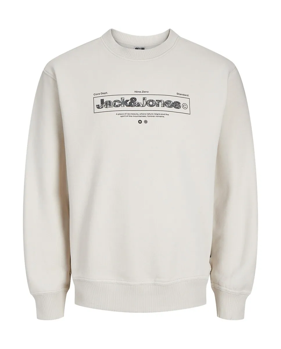 

Мужская толстовка с круглым вырезом и длинными рукавами Jack & Jones, бежевый