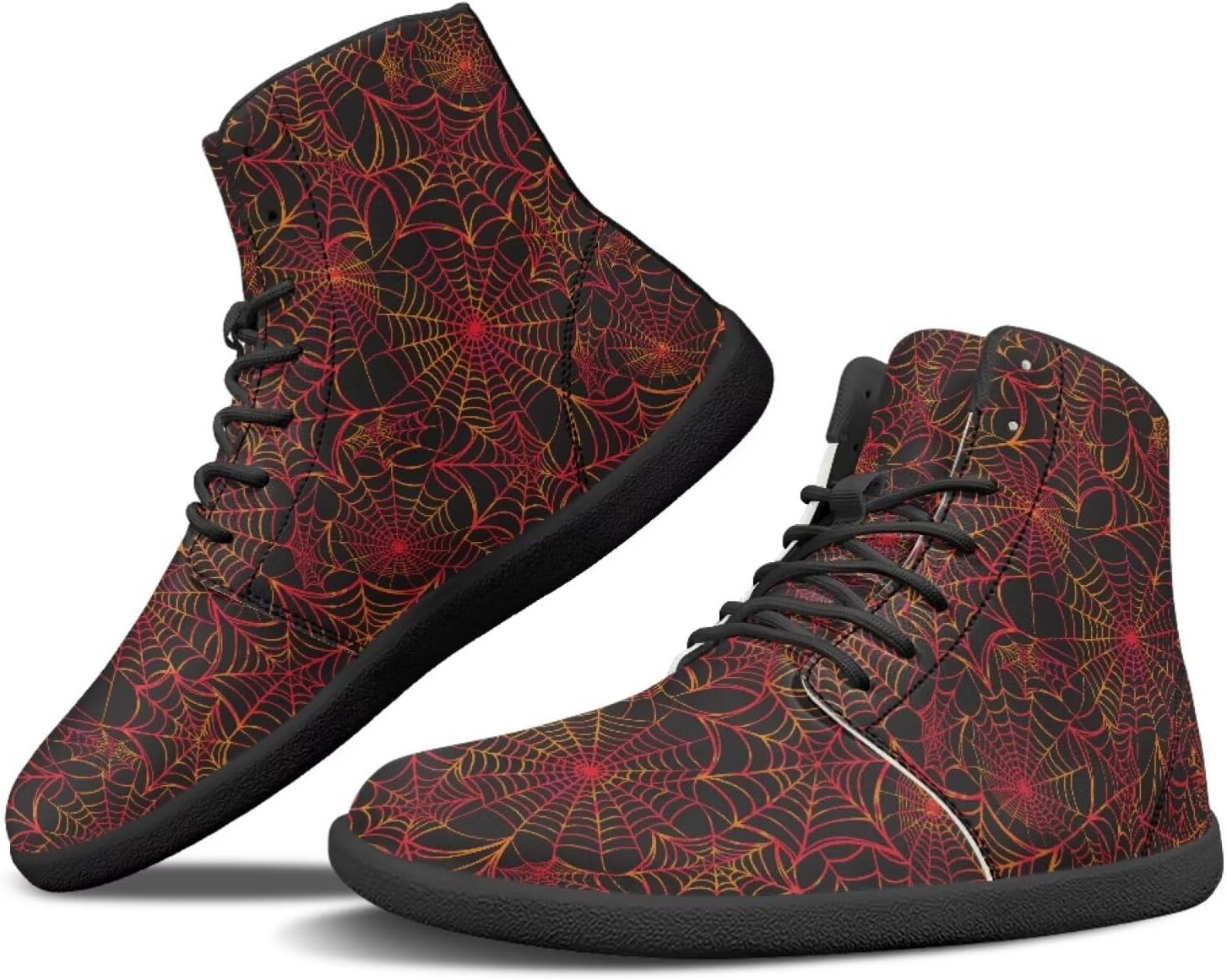 

Кроссовки Binienty Mens с высокой посадкой, широкой колодкой и босоножечной посадкой, паутина, летучие мыши, минималистичные кроссовки с нулевым перепадом, красный