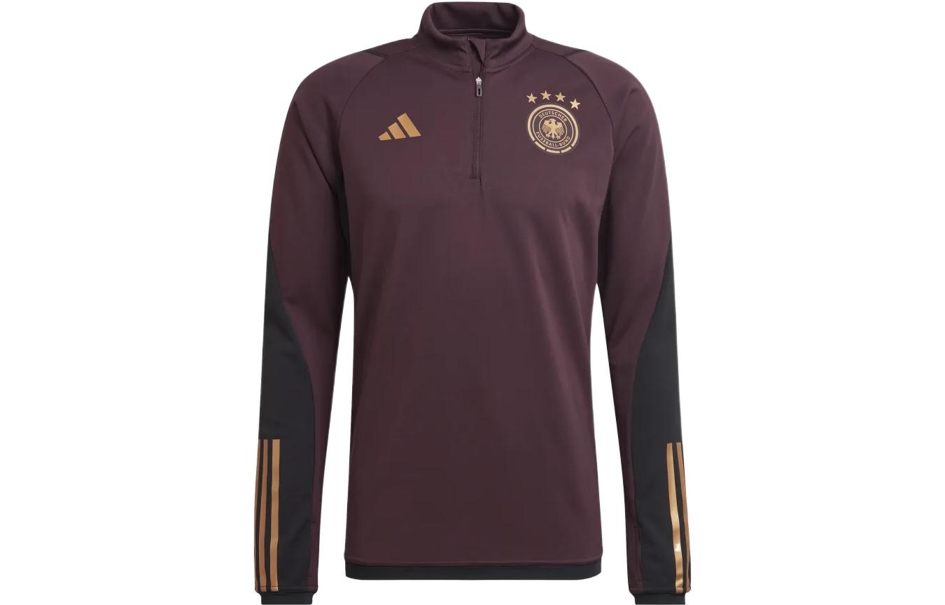 Футболка мужская тёмная красно-фиолетовая Adidas — фото 2