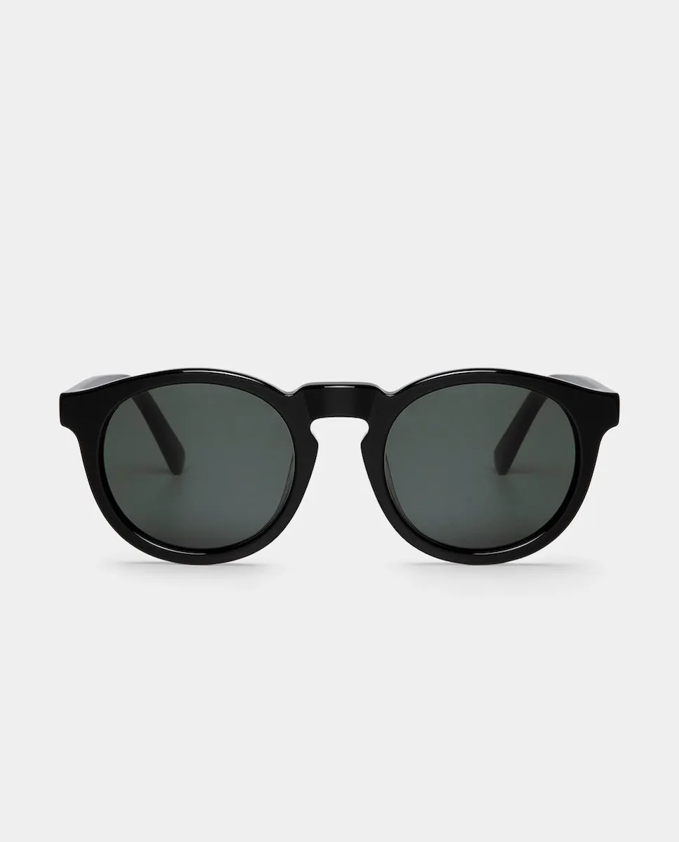 

Унисекс солнцезащитные очки с черной ацетатной оправой и классическими линзами Mr. Boho