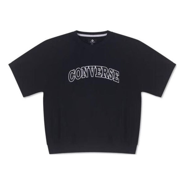 

Футболка retro chuck crew t-shirt 'black' Converse, черный