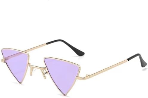 

Винтажные маленькие круглые солнцезащитные очки 2027 года для женщин и мужчин, ретро-очки в металлическом корпусе, защита от УФ-излучения UV400, панк-очки MTZJH, A-gold-purple