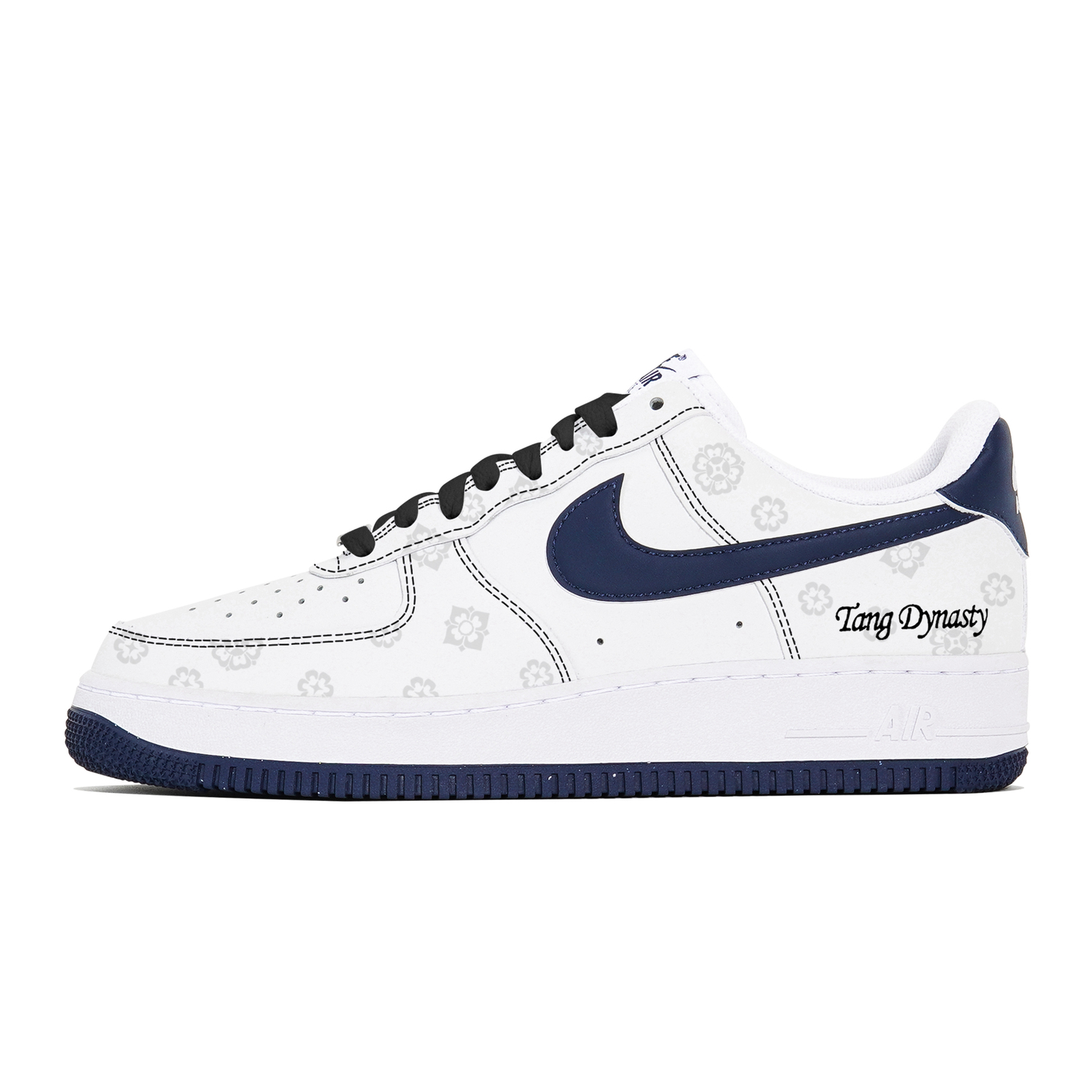 Nike Кроссовки Air Force 1 нескользящие облегченные низкие для скейтбординга мужские бело-голубые, цвет White Blue — фото 2