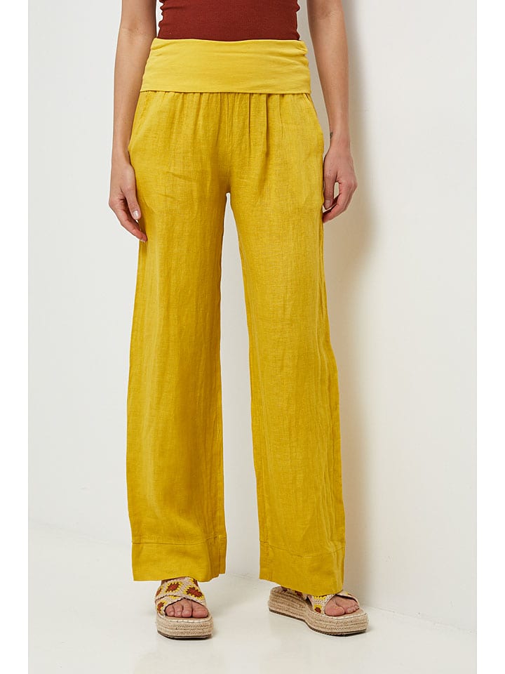 

Тканевые брюки Lin Passion, желтый