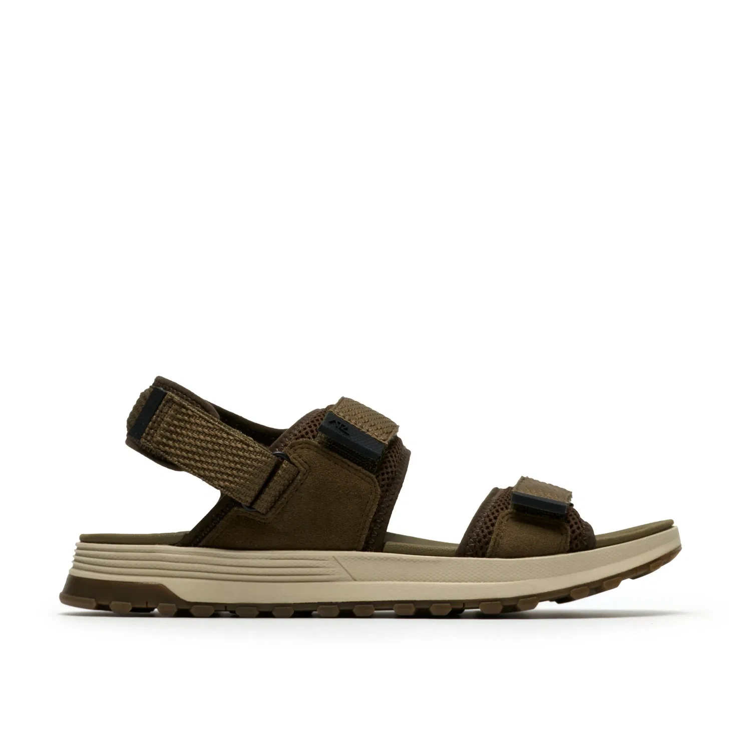 Сандалии мужские с текстильным верхом Clarks, зеленый