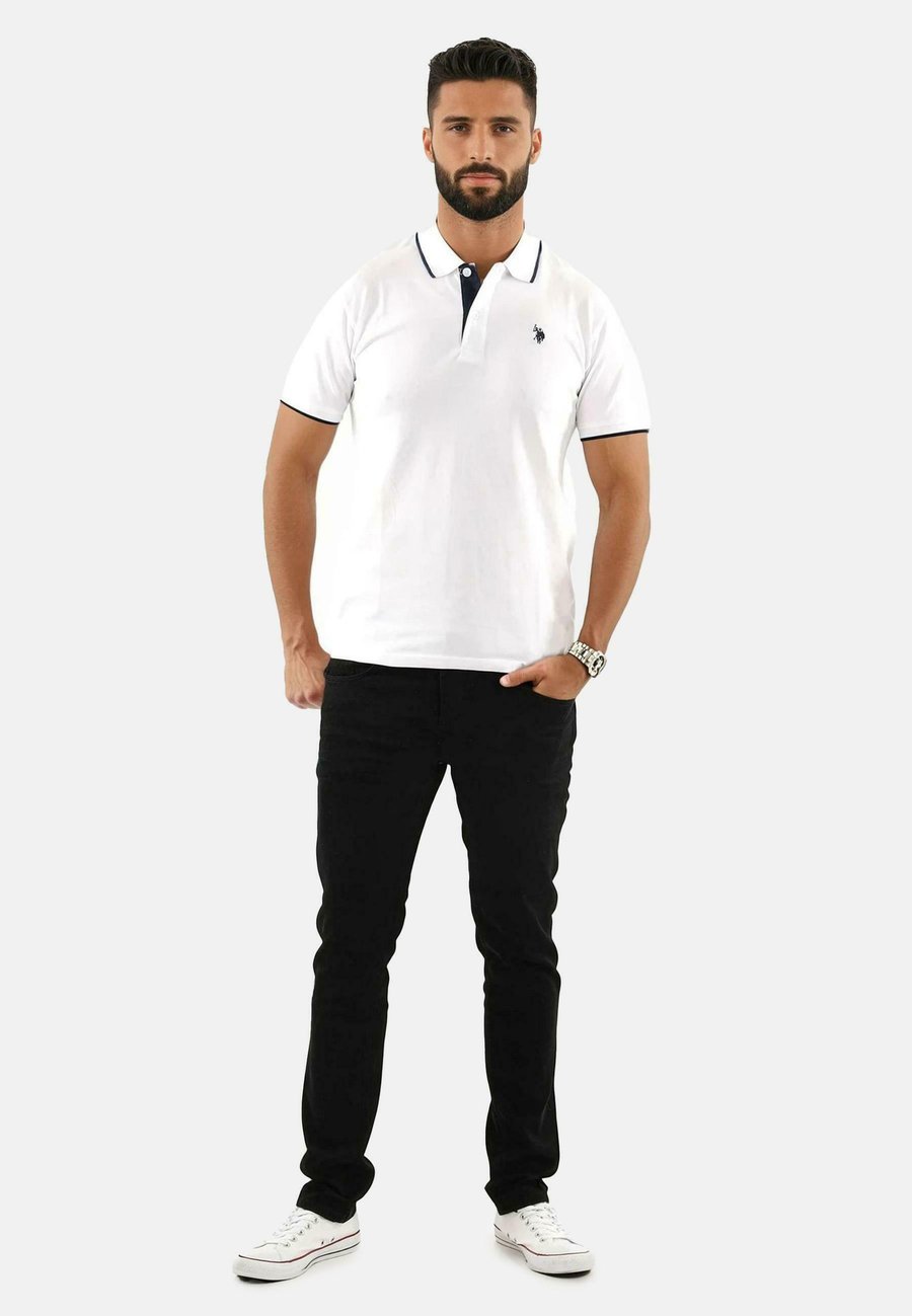 Поло U.S. Polo Assn. Polo shirt, Weiss Navy/White — фото 2