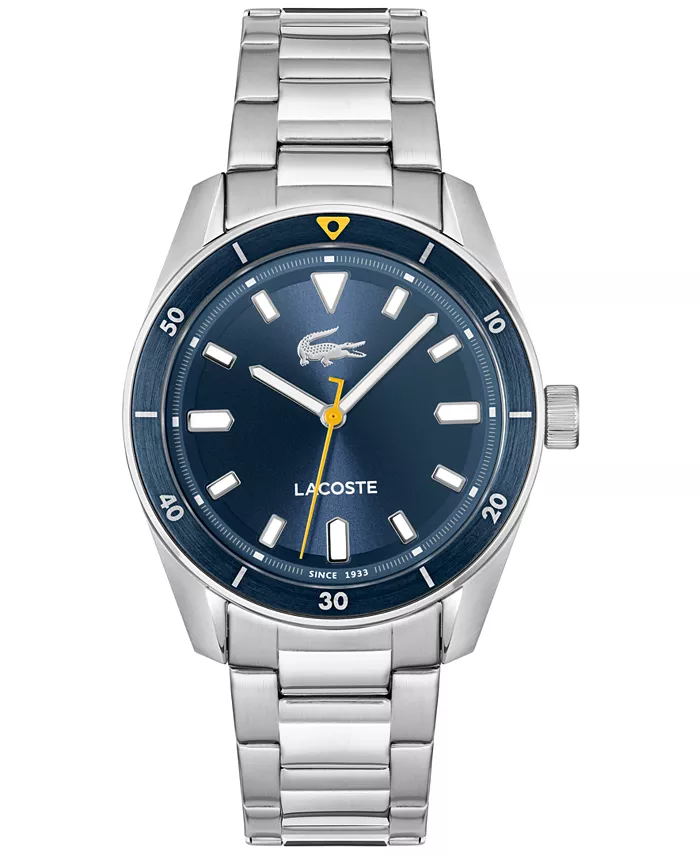 

Мужские часы Boston с браслетом из нержавеющей стали серебристого тона, 39 мм Lacoste