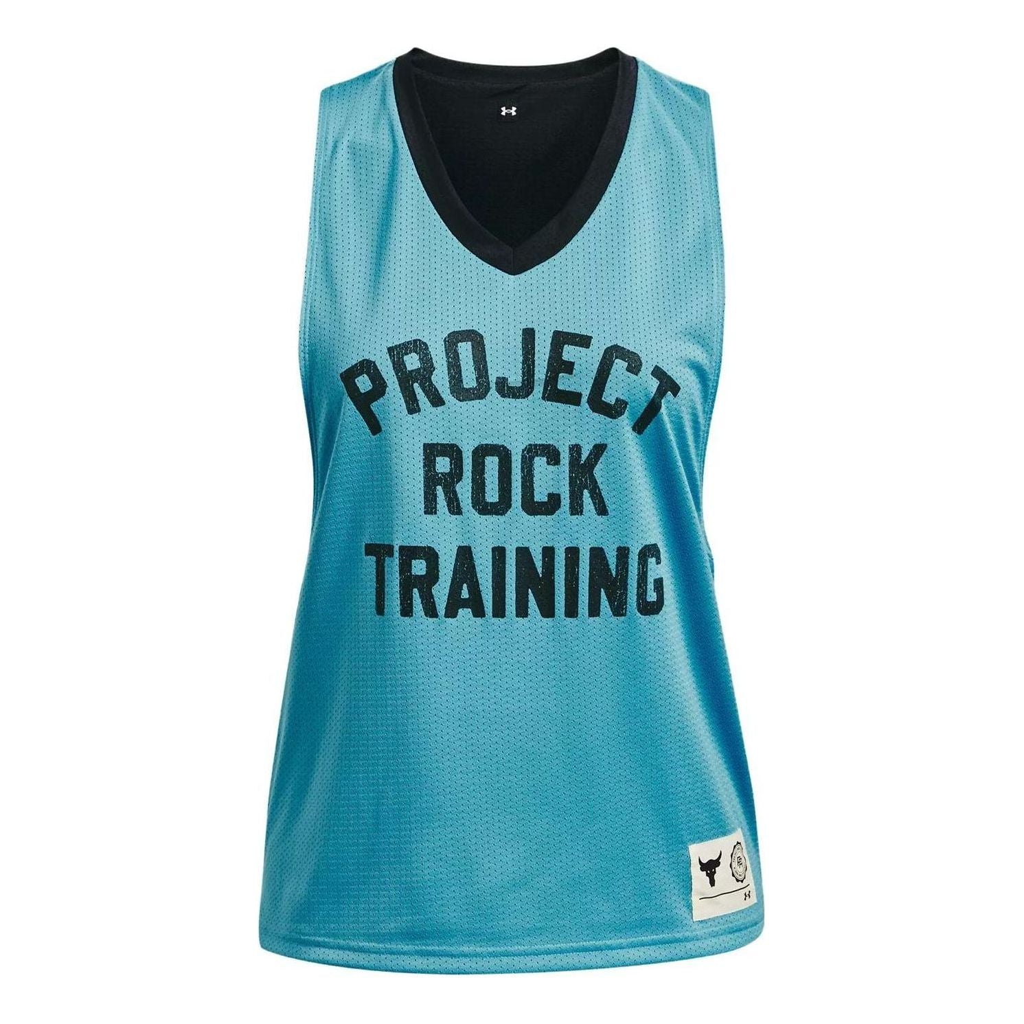 

Топ (WMNS) Under Armour Project Rock Penny Mesh Reversible Tank 'Teal' 1377459-433