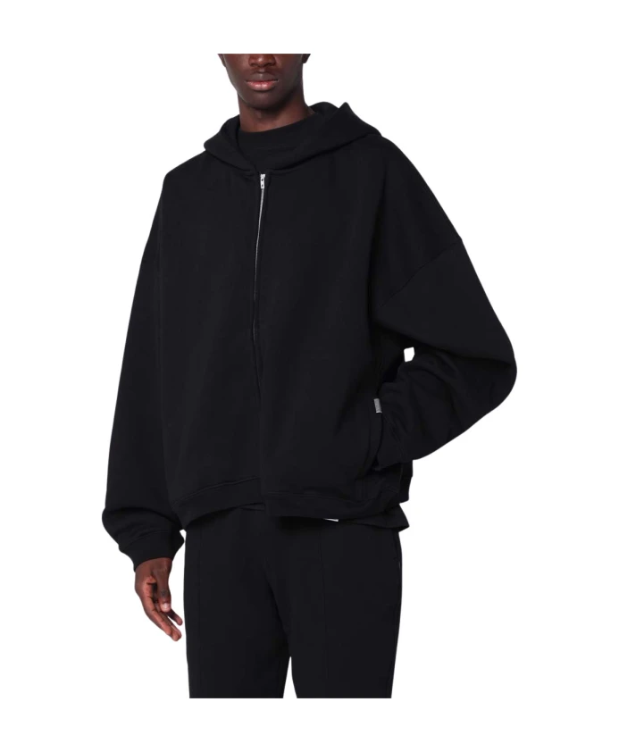 

Толстовка с капюшоном свободного кроя на молнии с инициалами Represent, черный