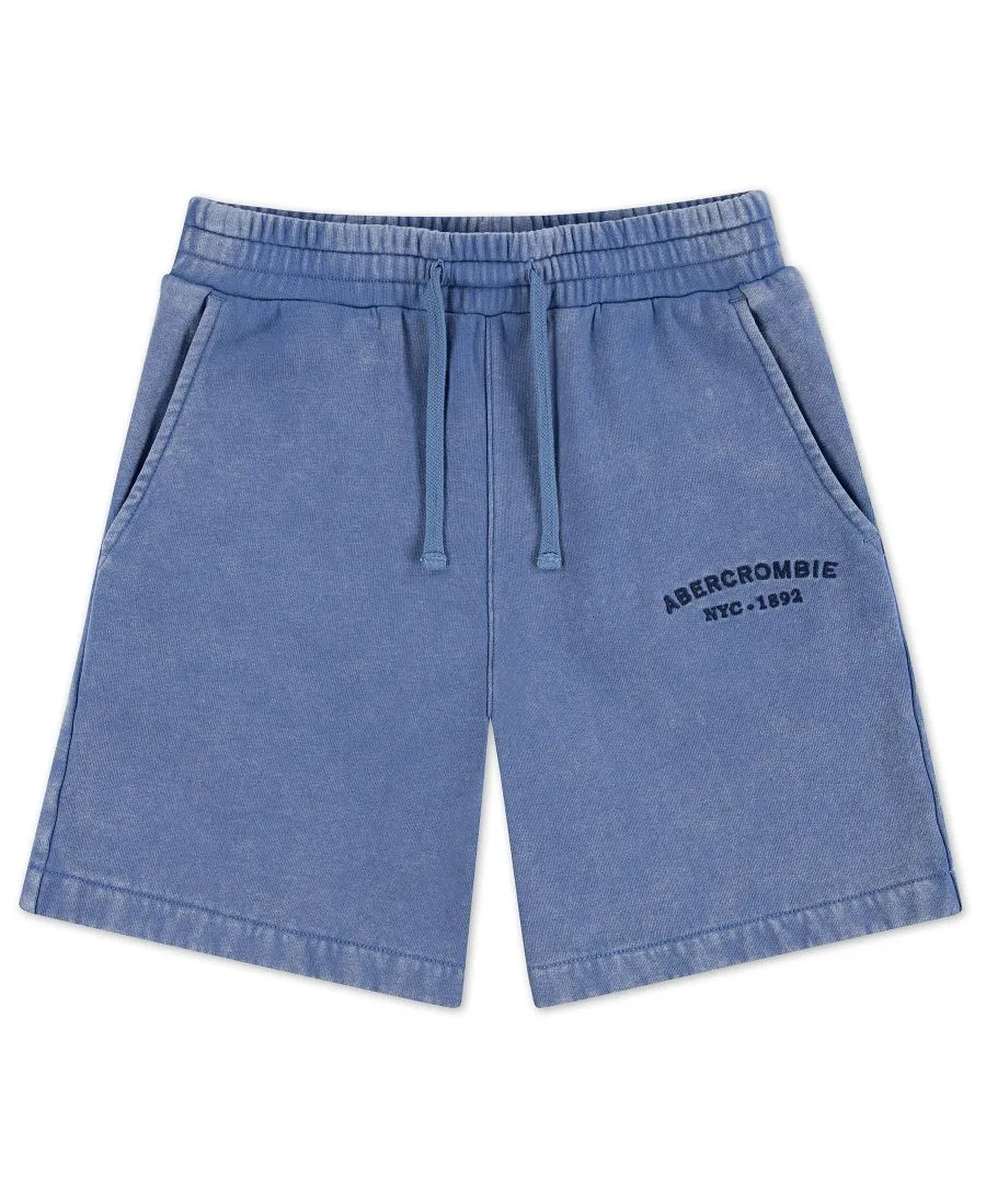 Abercrombie kids Детские флисовые шорты-накидка с эффектом выцветания