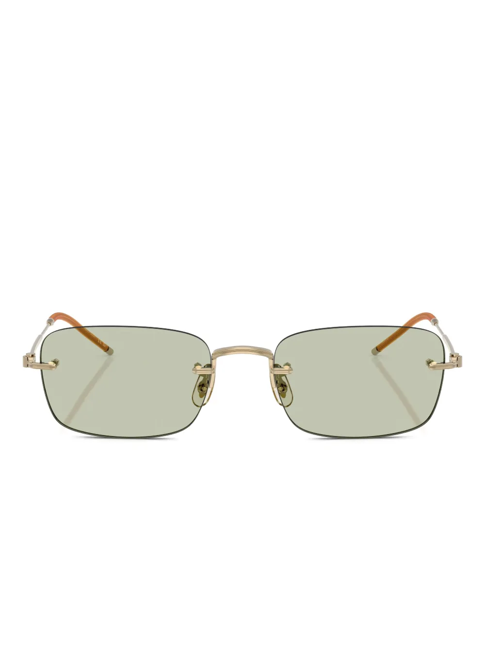 

Очки TK-10 в прямоугольной оправе Oliver Peoples, золотой