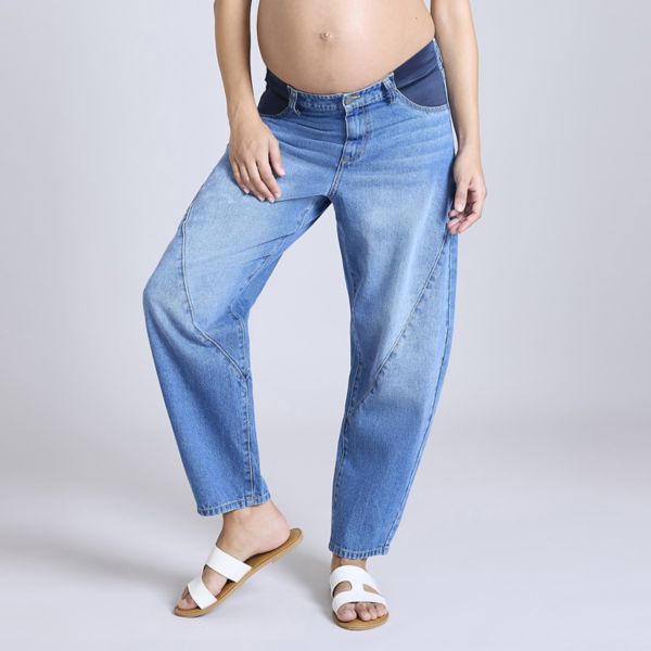 

Джинсы-бочонки для беременных Motherhood, цвет medium blue wash