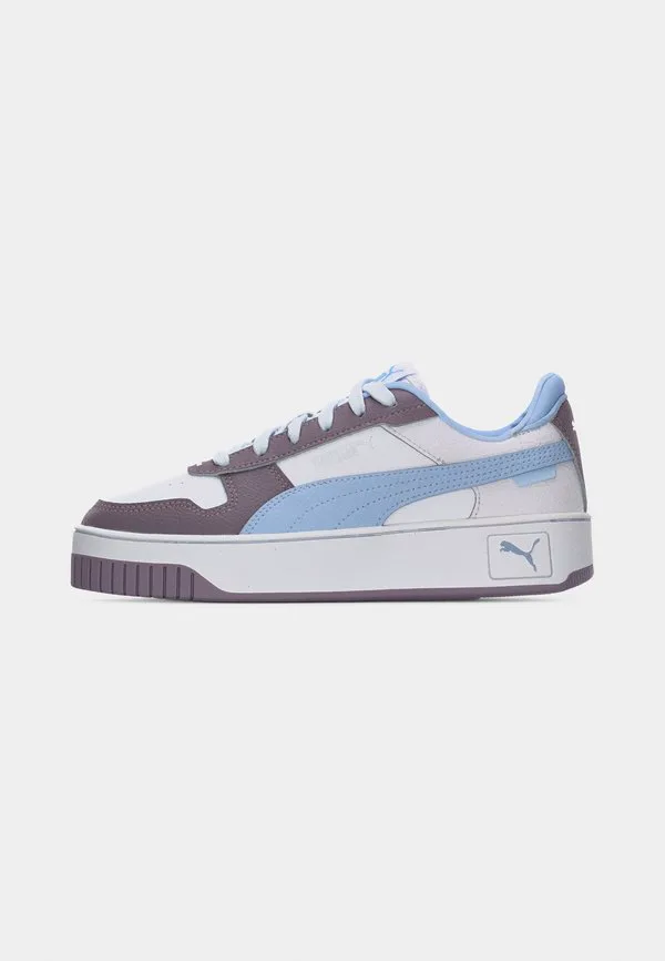 Кроссовки унисекс carina street jr Puma, White/Haute Tropic/Plum Jam — фото 2