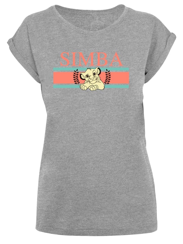 

Футболка F4NT4STIC T-Shirt Disney König der Löwen Simba Stripes, пятнистый серый