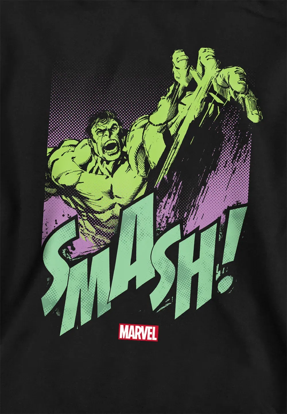Худи детское Marvel Hulk Gamma Smash, черный — фото 2