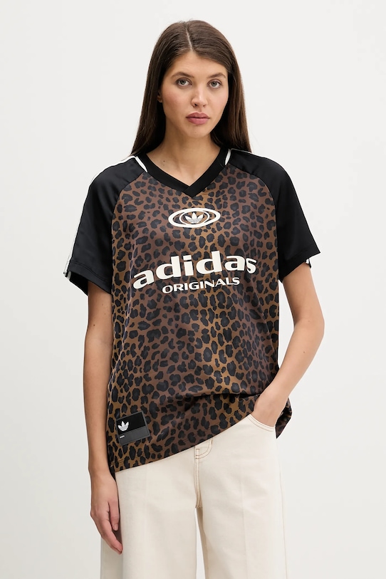 

Футболка stn fball Adidas Originals, коричневый