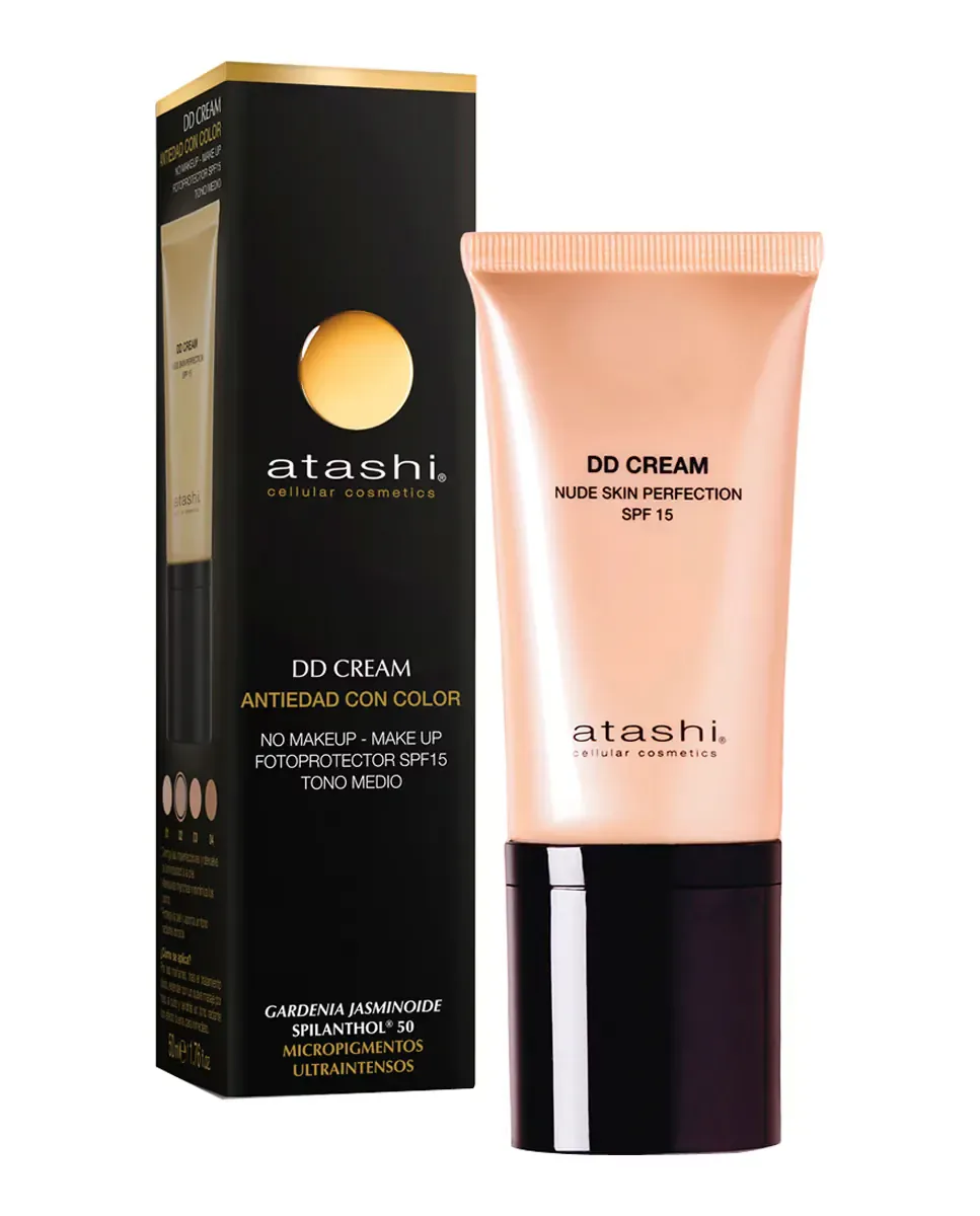 Крем для лица SPF15 ATASHI DD- Nude Skin Perfection, Medio — фото 2
