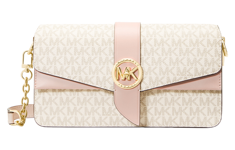 

MICHAEL KORS Искусственная кожаная сумка через плечо средний размер женская vanilla white & nude pink