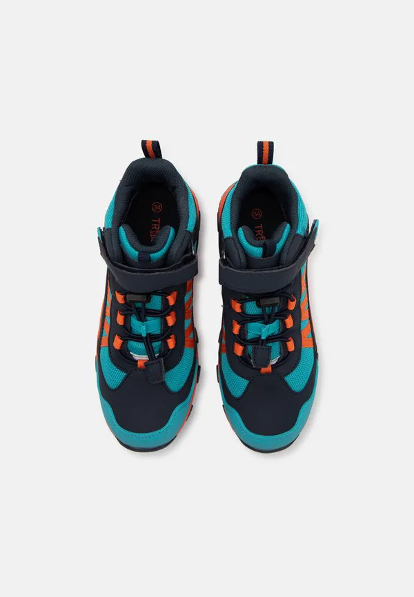 Походные ботинки средней высоты tronfjell Trollkids, Atlantic Blue/Dark Navy/Glow Orange — фото 4