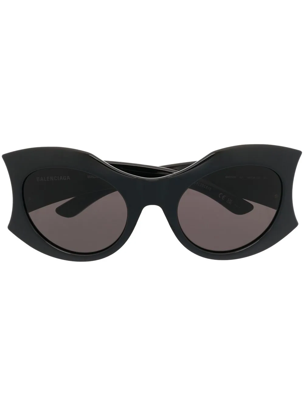 

Солнцезащитные очки Hourglass в оправе 'кошачий глаз' Balenciaga Eyewear, черный