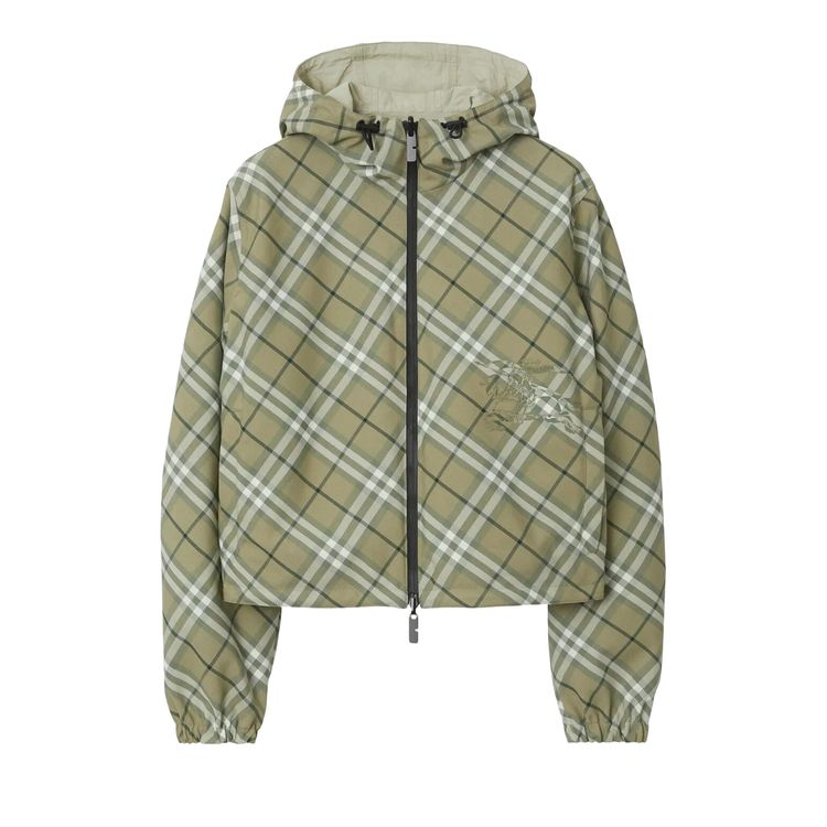 

Куртка Burberry Reversible Check Jacket 'Skylark', зеленый