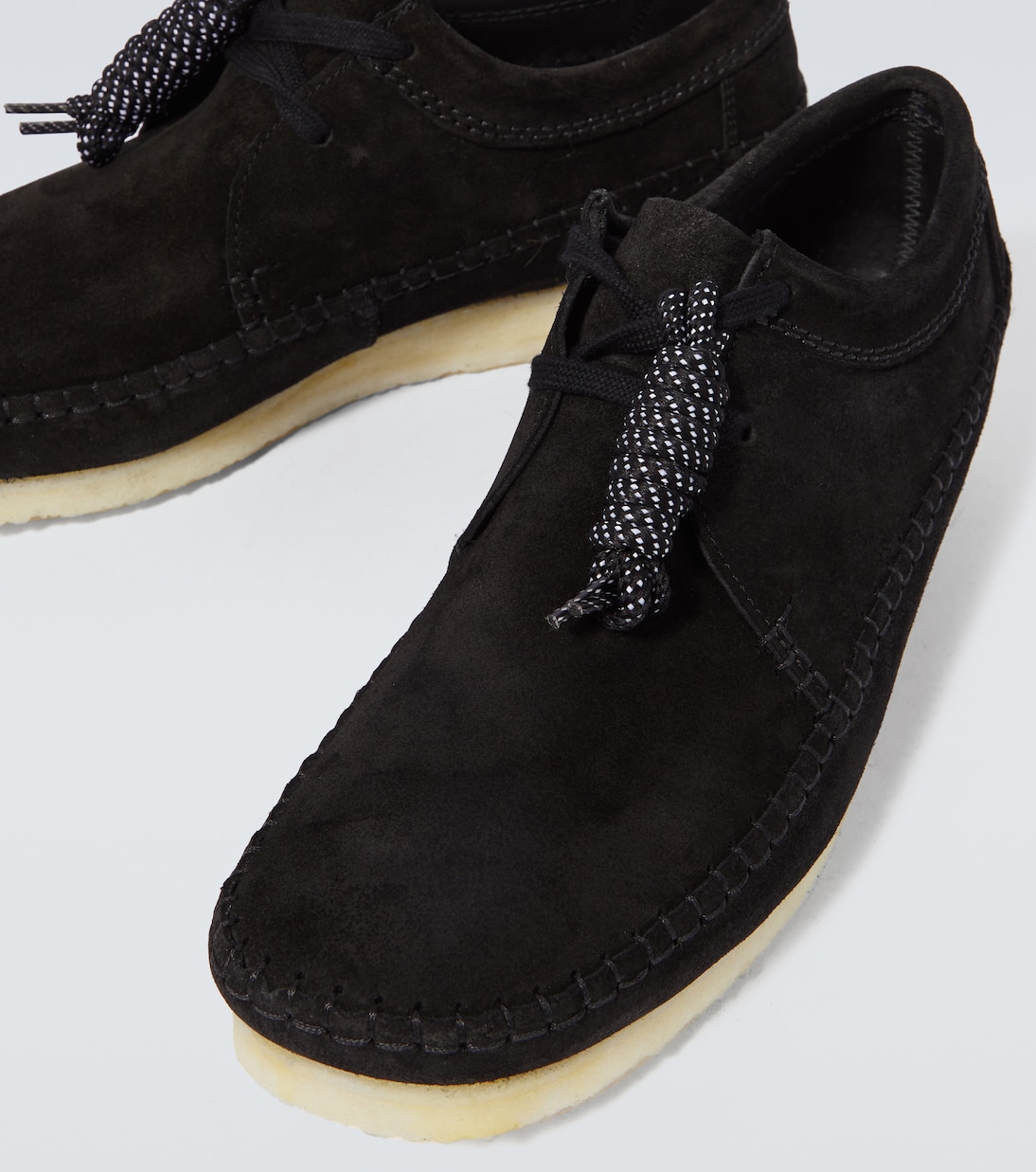 Замшевые кроссовки Weaver Clarks Originals, Black Sde — фото 3