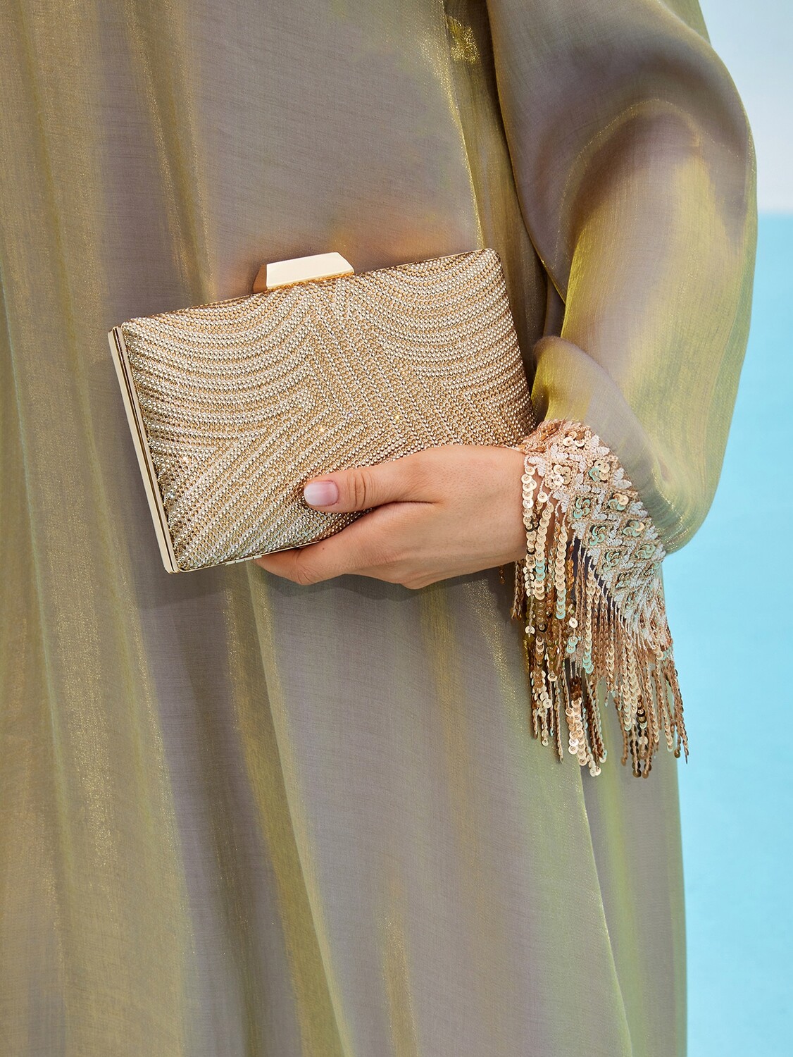 

Сумка Shein Belle Glitter Bling, золотой
