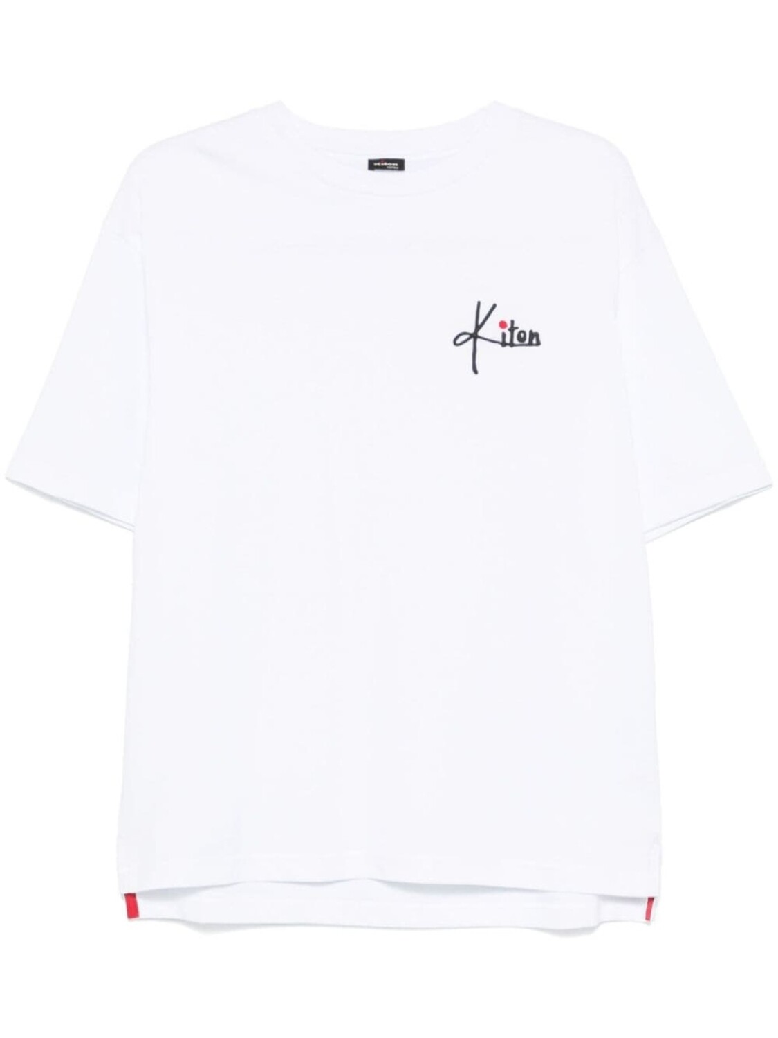 

Хлопковая футболка Kiton, белый
