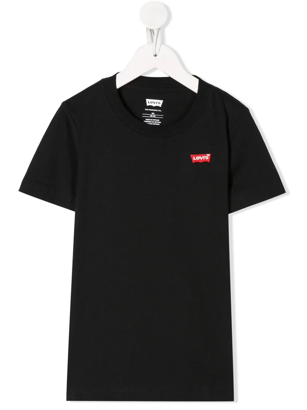 

Футболка с вышитым логотипом Levi's Kids, черный